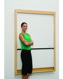 Wall Mounted Rollerboard 1200(w) x 1800mm(h), 3 Section Surface