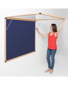 Shield Wood Effect Alu Frame Eco-Colour Corridor Tamperproof Noticeboards